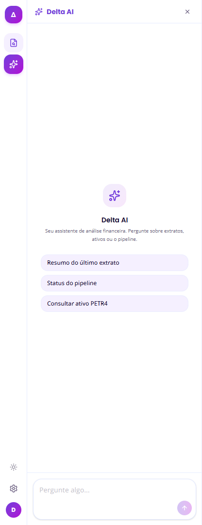 Delta AI: assistente de análise financeira