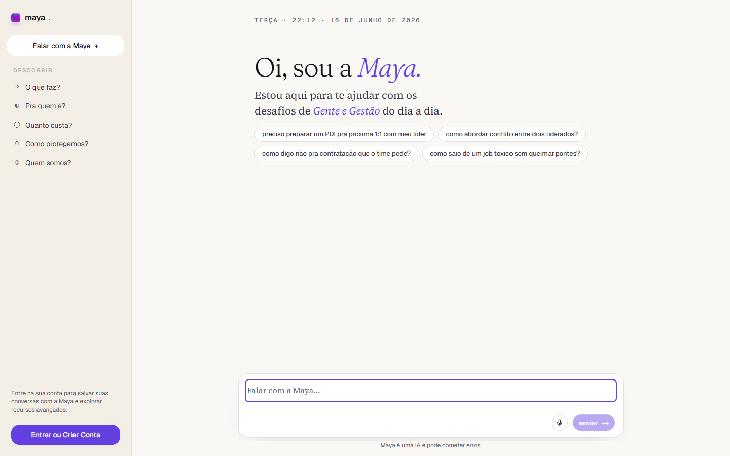 Maya, especialista en Personas y Gestión